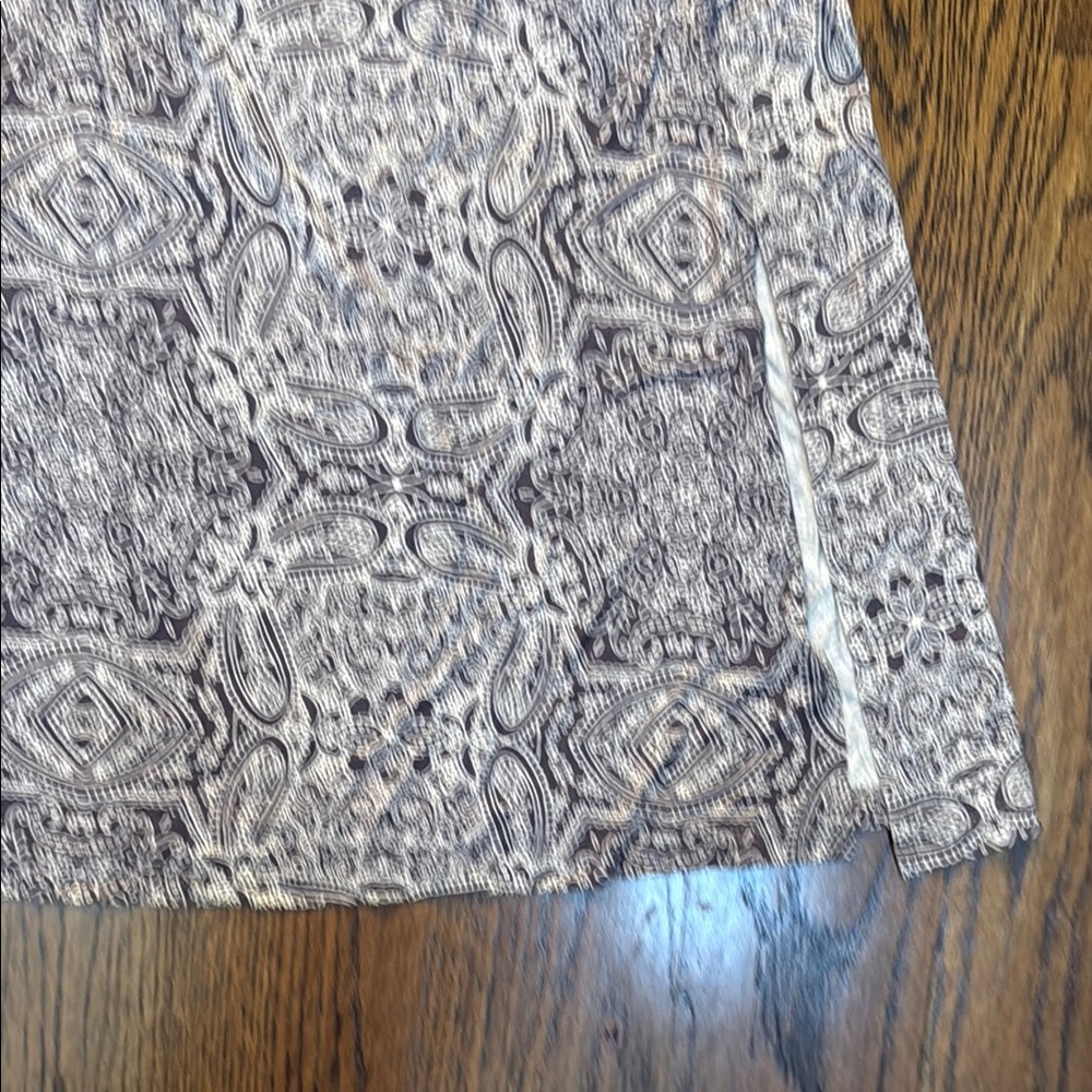 Soma Gray and White Scoop Neck Sleeveless Sundress - Picture 4 of 4